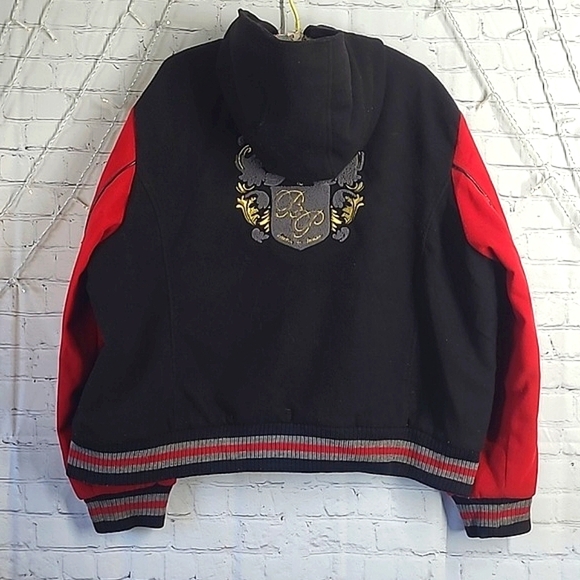 Vintage Y2K Baby Phat Authentic Black Red Heavy Jacket Womens Size 4XL Brooklyn - Picture 7 of 16